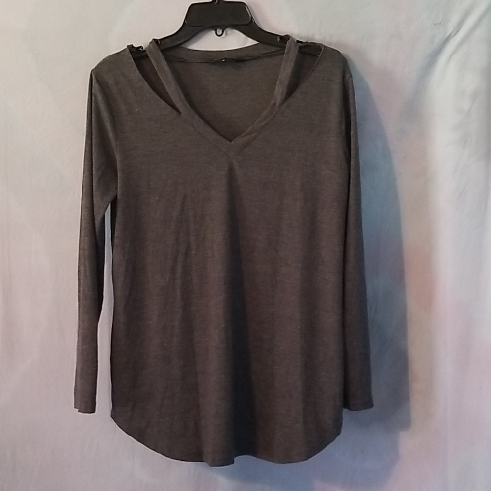 Grey, Amaryllis, long sleeve shirt